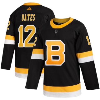 Men's Adam Oates Boston Bruins Adidas Alternate Jersey - Authentic Black