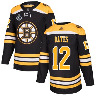 Men's Adam Oates Boston Bruins Adidas Home 2019 Stanley Cup Final Bound Jersey - Authentic Black