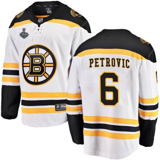 Men's Alex Petrovic Boston Bruins Fanatics Branded Away 2019 Stanley Cup Final Bound Jersey - Breakaway White