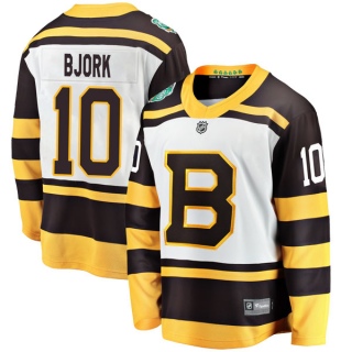Men's Anders Bjork Boston Bruins Fanatics Branded 2019 Winter Classic Jersey - Breakaway White