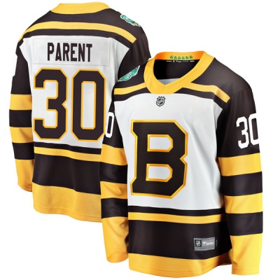 Men's Bernie Parent Boston Bruins Fanatics Branded 2019 Winter Classic Jersey - Breakaway White