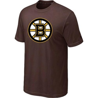 Men's Boston Bruins Big & Tall Logo T-Shirt - - Brown