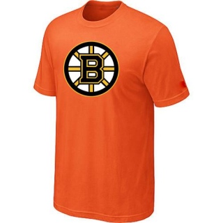 Men's Boston Bruins Big & Tall Logo T-Shirt - - Orange