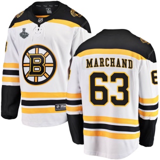 Men's Brad Marchand Boston Bruins Fanatics Branded Away 2019 Stanley Cup Final Bound Jersey - Breakaway White