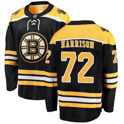 Men's Brett Harrison Boston Bruins Fanatics Branded Home Jersey - Breakaway Black