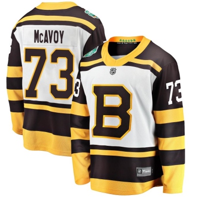 Men's Charlie McAvoy Boston Bruins Fanatics Branded 2019 Winter Classic Jersey - Breakaway White