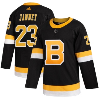 Men's Craig Janney Boston Bruins Adidas Alternate Jersey - Authentic Black