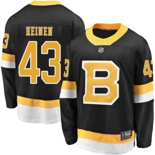 Men's Danton Heinen Boston Bruins Fanatics Branded Breakaway Alternate Jersey - Premier Black