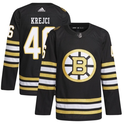 Men's David Krejci Boston Bruins Adidas 100th Anniversary Primegreen Jersey - Authentic Black