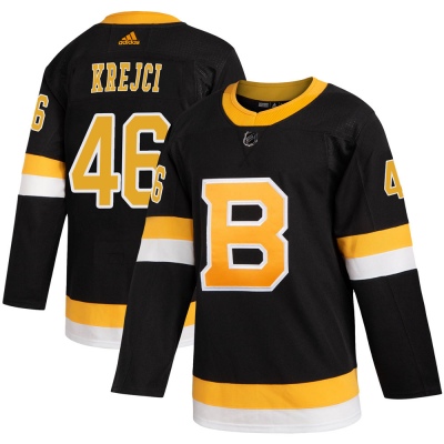 Men's David Krejci Boston Bruins Adidas Alternate Jersey - Authentic Black