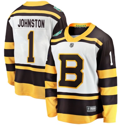 Men's Eddie Johnston Boston Bruins Fanatics Branded 2019 Winter Classic Jersey - Breakaway White