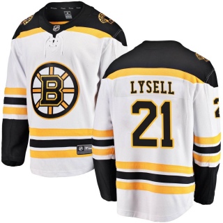 Men's Fabian Lysell Boston Bruins Fanatics Branded Away Jersey - Breakaway White