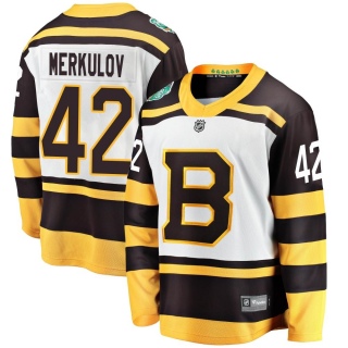 Men's Georgii Merkulov Boston Bruins Fanatics Branded 2019 Winter Classic Jersey - Breakaway White