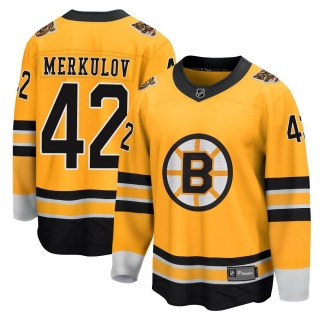 Men's Georgii Merkulov Boston Bruins Fanatics Branded 2020/21 Special Edition Jersey - Breakaway Gold