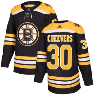 Men's Gerry Cheevers Boston Bruins Adidas Jersey - Authentic Black