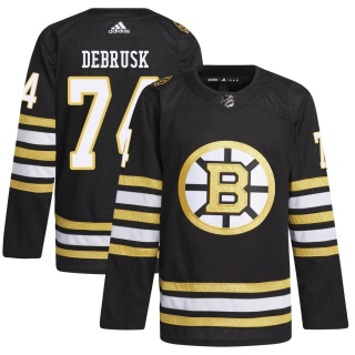 Men's Jake DeBrusk Boston Bruins Adidas 100th Anniversary Primegreen Jersey - Authentic Black
