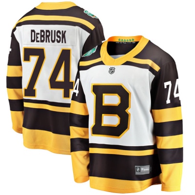 Men's Jake DeBrusk Boston Bruins Fanatics Branded 2019 Winter Classic Jersey - Breakaway White