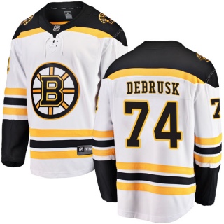 Men's Jake DeBrusk Boston Bruins Fanatics Branded Away Jersey - Breakaway White