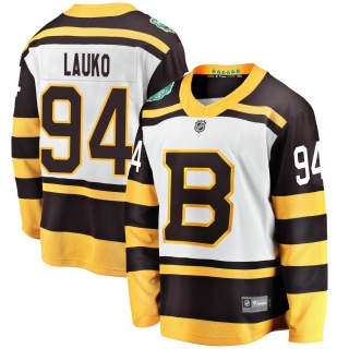 Men's Jakub Lauko Boston Bruins Fanatics Branded 2019 Winter Classic Jersey - Breakaway White