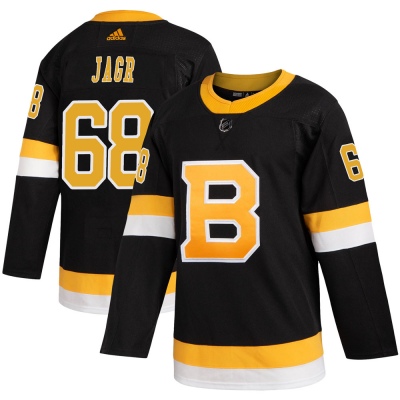Men's Jaromir Jagr Boston Bruins Adidas Alternate Jersey - Authentic Black