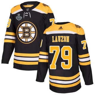 Men's Jeremy Lauzon Boston Bruins Adidas Home 2019 Stanley Cup Final Bound Jersey - Authentic Black