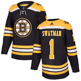 Men's Jeremy Swayman Boston Bruins Adidas Home Jersey - Authentic Black