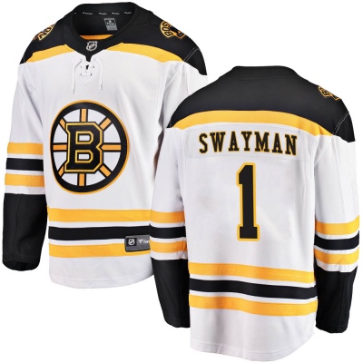 Men's Jeremy Swayman Boston Bruins Fanatics Branded Away Jersey - Breakaway White