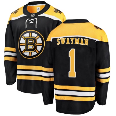 Men's Jeremy Swayman Boston Bruins Fanatics Branded Home Jersey - Breakaway Black
