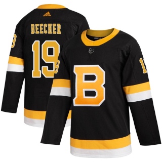 Men's Johnny Beecher Boston Bruins Adidas Alternate Jersey - Authentic Black