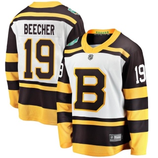 Men's Johnny Beecher Boston Bruins Fanatics Branded 2019 Winter Classic Jersey - Breakaway White