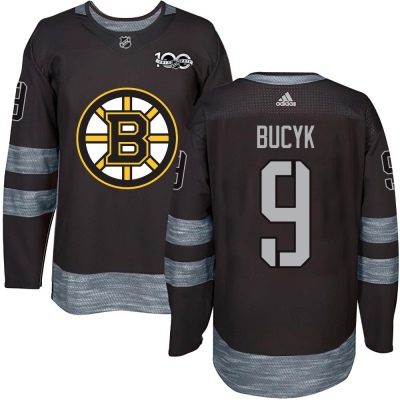 Men's Johnny Bucyk Boston Bruins 1917- 100th Anniversary Jersey - Authentic Black