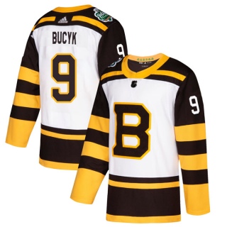 Men's Johnny Bucyk Boston Bruins Adidas 2019 Winter Classic Jersey - Authentic White