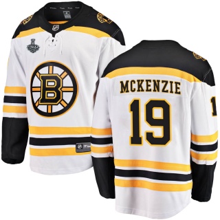 Men's Johnny Mckenzie Boston Bruins Fanatics Branded Away 2019 Stanley Cup Final Bound Jersey - Breakaway White