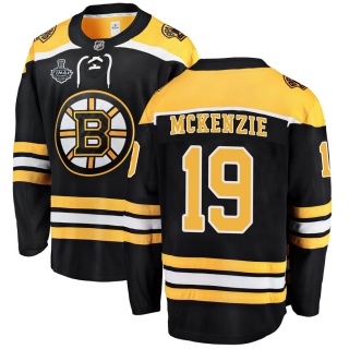 Men's Johnny Mckenzie Boston Bruins Fanatics Branded Home 2019 Stanley Cup Final Bound Jersey - Breakaway Black