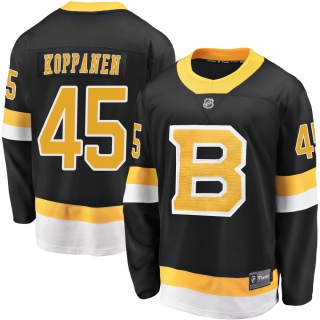 Men's Joona Koppanen Boston Bruins Fanatics Branded Breakaway Alternate Jersey - Premier Black