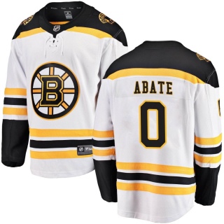 Men's Joseph Abate Boston Bruins Fanatics Branded Away Jersey - Breakaway White