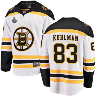 Men's Karson Kuhlman Boston Bruins Fanatics Branded Away 2019 Stanley Cup Final Bound Jersey - Breakaway White