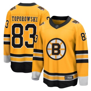 Men's Luke Toporowski Boston Bruins Fanatics Branded 2020/21 Special Edition Jersey - Breakaway Gold