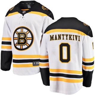 Men's Matias Mantykivi Boston Bruins Fanatics Branded Away Jersey - Breakaway White