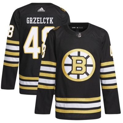 Men's Matt Grzelcyk Boston Bruins Adidas 100th Anniversary Primegreen Jersey - Authentic Black