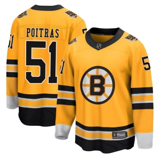 Men's Matthew Poitras Boston Bruins Fanatics Branded 2020/21 Special Edition Jersey - Breakaway Gold