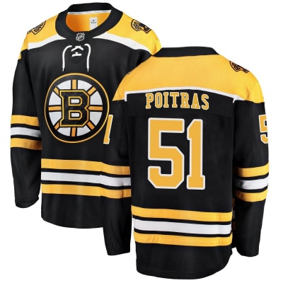 Men's Matthew Poitras Boston Bruins Fanatics Branded Home Jersey - Breakaway Black