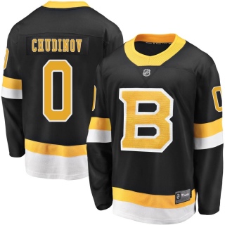 Men's Maxim Chudinov Boston Bruins Fanatics Branded Breakaway Alternate Jersey - Premier Black
