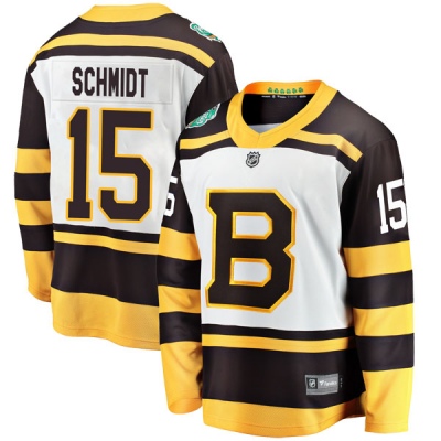 Men's Milt Schmidt Boston Bruins Fanatics Branded 2019 Winter Classic Jersey - Breakaway White