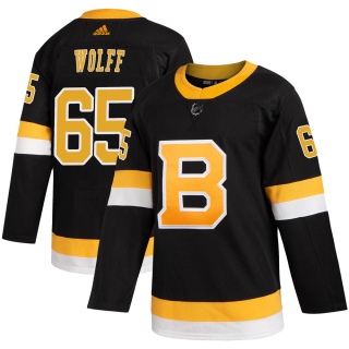Men's Nick Wolff Boston Bruins Adidas Alternate Jersey - Authentic Black