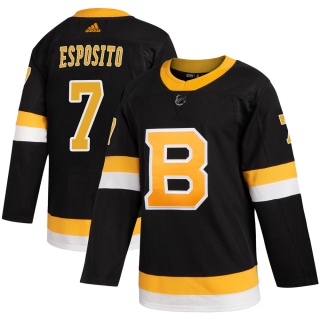 Men's Phil Esposito Boston Bruins Adidas Alternate Jersey - Authentic Black