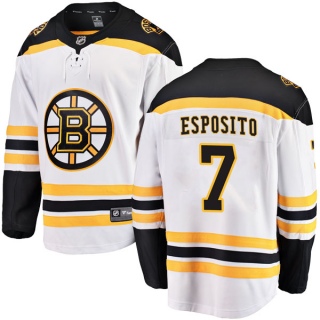 Men's Phil Esposito Boston Bruins Fanatics Branded Away Jersey - Breakaway White