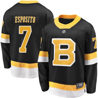 Men's Phil Esposito Boston Bruins Fanatics Branded Breakaway Alternate Jersey - Premier Black