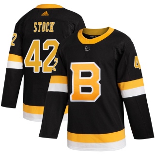 Men's Pj Stock Boston Bruins Adidas Alternate Jersey - Authentic Black