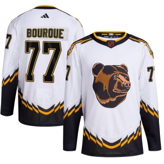 Men's Ray Bourque Boston Bruins Adidas Reverse Retro 2.0 Jersey - Authentic White